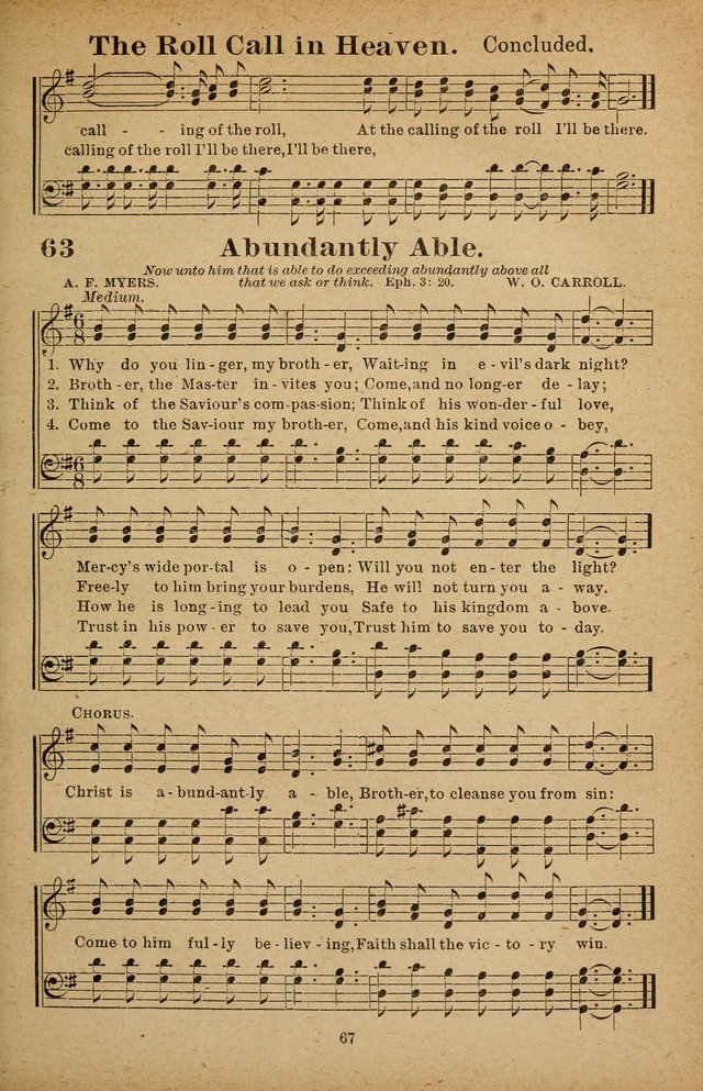 The Seed Sower: a collection of songs for Sunday schools and gospel meetings page 67