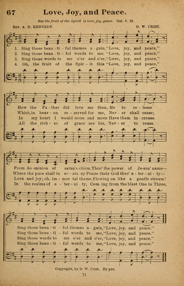 The Seed Sower: a collection of songs for Sunday schools and gospel meetings page 71