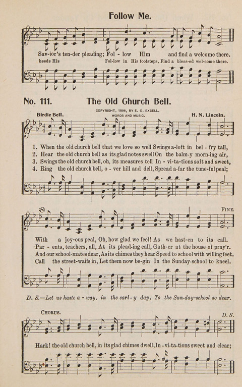 Service in Song: The cream of all the best songs, of all the best writers, together with Orders of Service for the Sunday School page 111