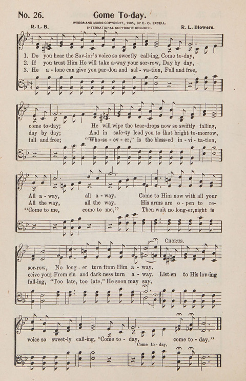 Service in Song: The cream of all the best songs, of all the best writers, together with Orders of Service for the Sunday School page 26