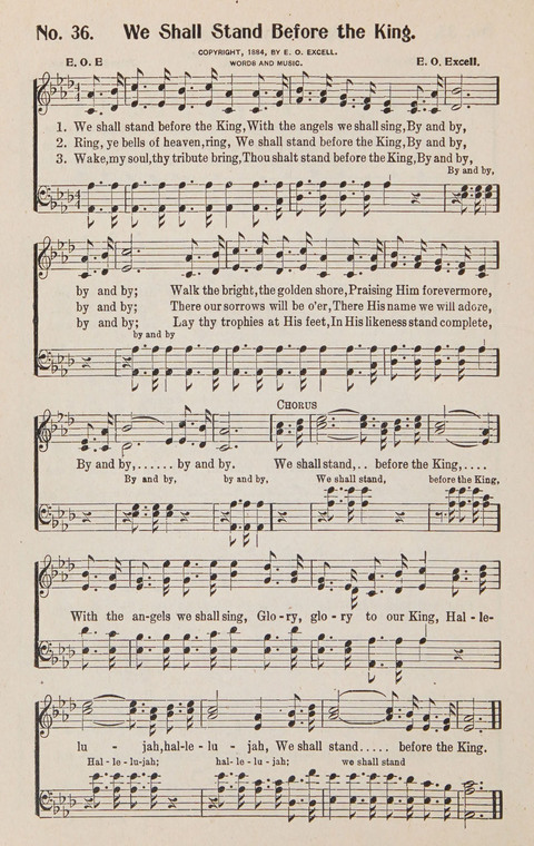 Service in Song: The cream of all the best songs, of all the best writers, together with Orders of Service for the Sunday School page 36