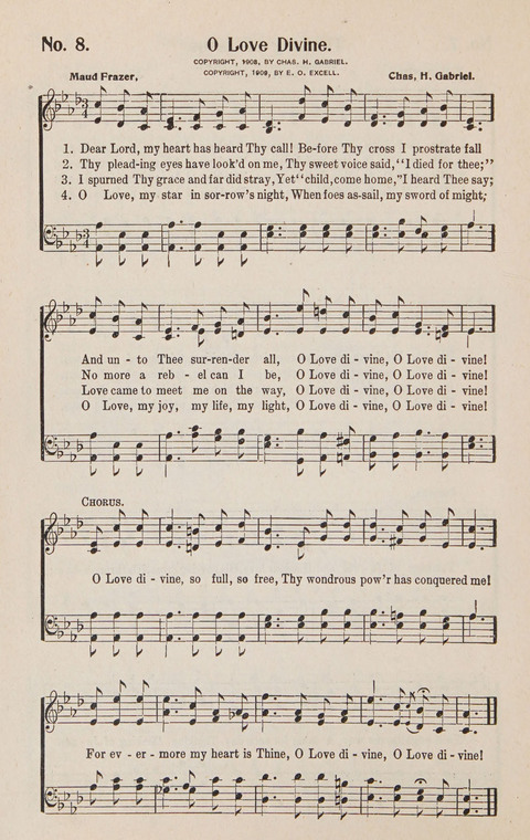 Service in Song: The cream of all the best songs, of all the best writers, together with Orders of Service for the Sunday School page 8