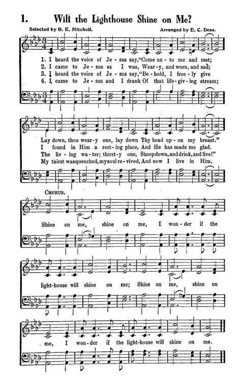 Songs and Spirituals: of negro composition for revivlas and congragational singing page 1