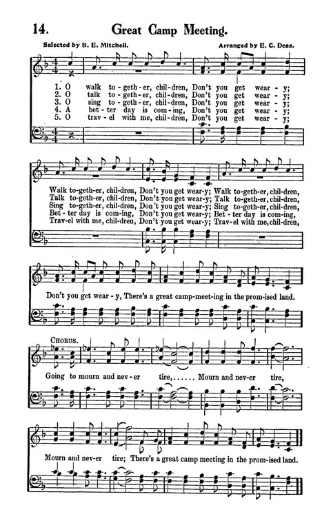 Songs and Spirituals of negro composition for revivals and congregational singing page 14