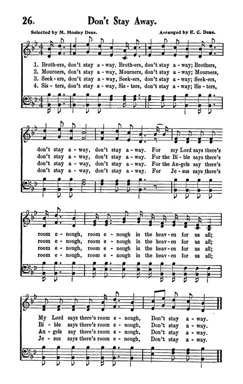 Songs and Spirituals of negro composition for revivals and congregational singing page 26