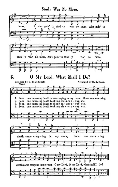 Songs and Spirituals: of negro composition for revivlas and congragational singing page 3