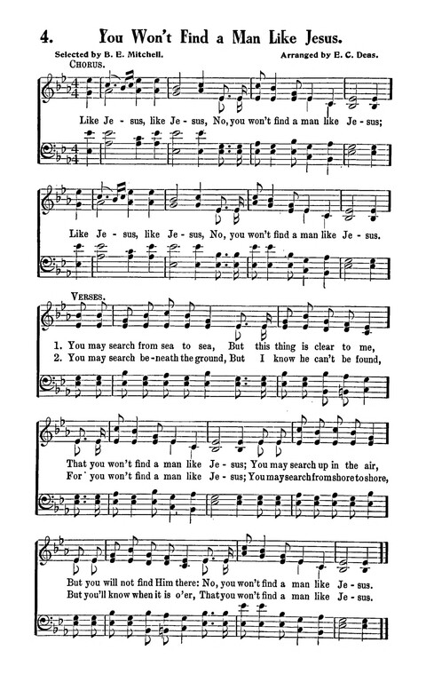 Songs and Spirituals: of negro composition for revivlas and congragational singing page 4