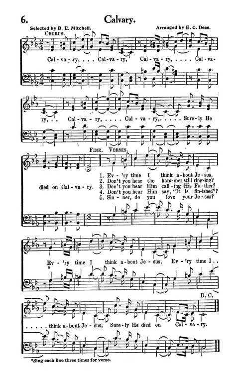 Songs and Spirituals: of negro composition for revivlas and congragational singing page 6