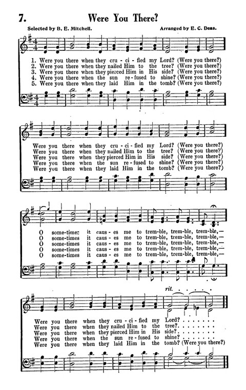 Songs and Spirituals of negro composition for revivals and congregational singing page 7