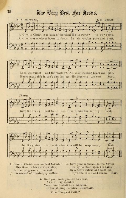 Spiritual Songs No. 2: for Gospel Meetings and the Sunday school page 18
