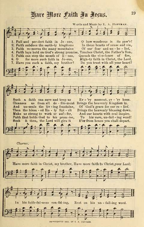 Spiritual Songs No. 2: for Gospel Meetings and the Sunday school page 19