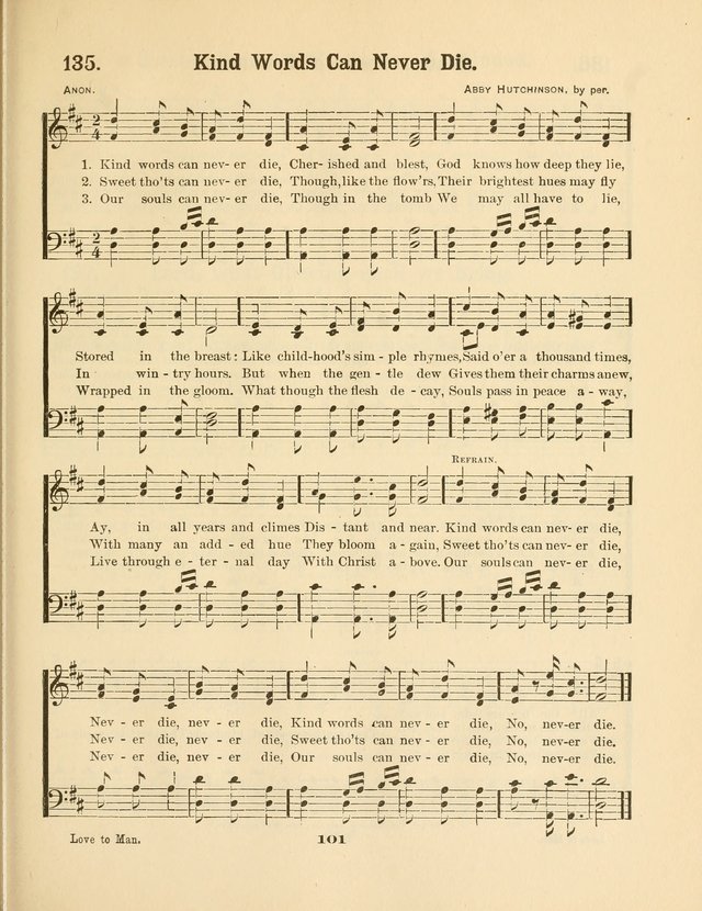 Select Songs No. 2: for the singing service in the prayer meeting; Sunday school; Christian Endeavor meetings page 101