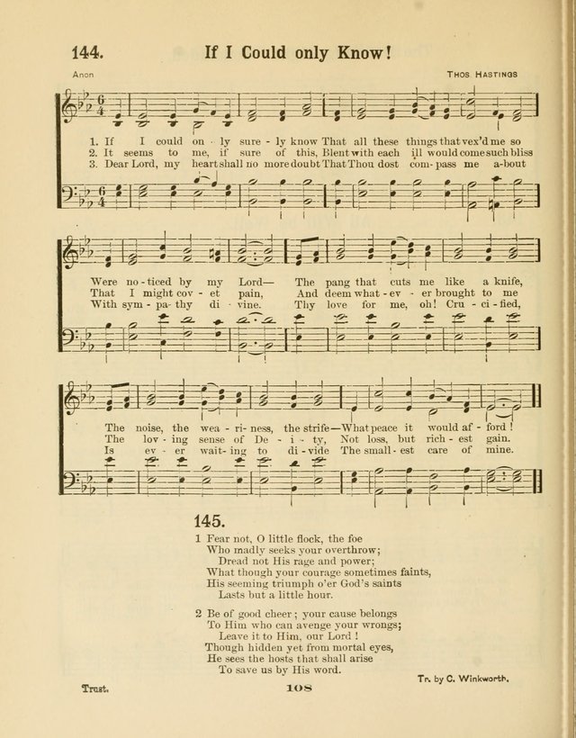 Select Songs No. 2: for the singing service in the prayer meeting; Sunday school; Christian Endeavor meetings page 108
