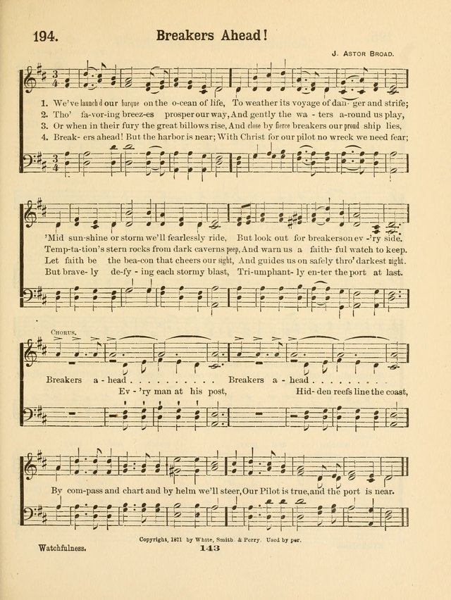 Select Songs No. 2: for the singing service in the prayer meeting; Sunday school; Christian Endeavor meetings page 143