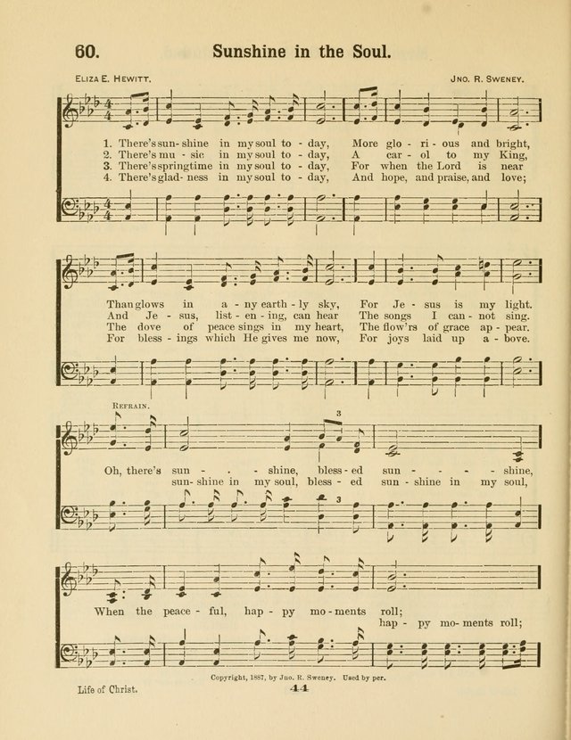 Select Songs No. 2: for the singing service in the prayer meeting; Sunday school; Christian Endeavor meetings page 44