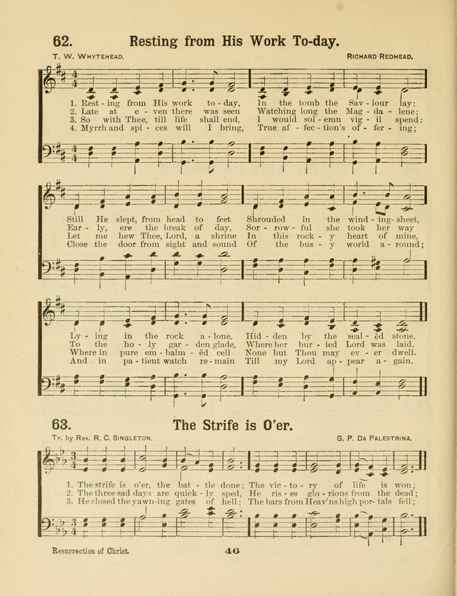 Select Songs No. 2: for the singing service in the prayer meeting; Sunday school; Christian Endeavor meetings page 46