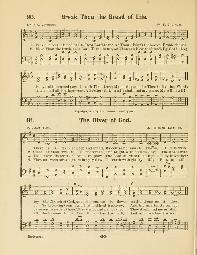 Select Songs No. 2: for the singing service in the prayer meeting; Sunday school; Christian Endeavor meetings page 60
