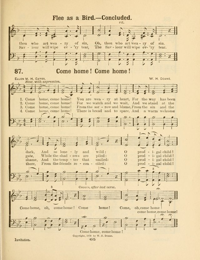 Select Songs No. 2: for the singing service in the prayer meeting; Sunday school; Christian Endeavor meetings page 65