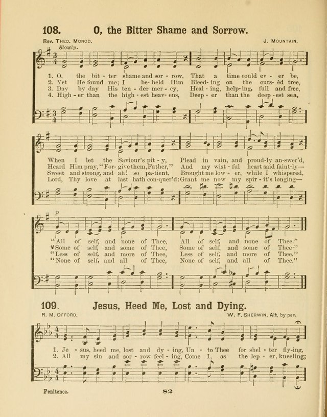 Select Songs No. 2: for the singing service in the prayer meeting; Sunday school; Christian Endeavor meetings page 82