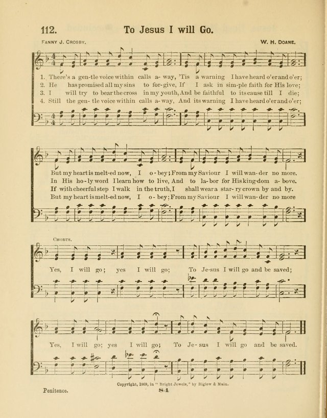Select Songs No. 2: for the singing service in the prayer meeting; Sunday school; Christian Endeavor meetings page 84