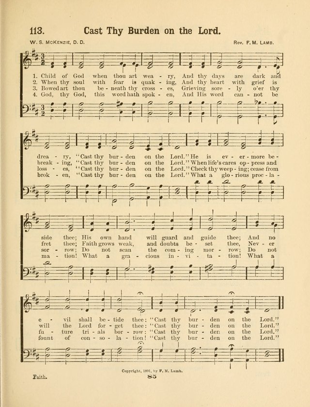 Select Songs No. 2: for the singing service in the prayer meeting; Sunday school; Christian Endeavor meetings page 85