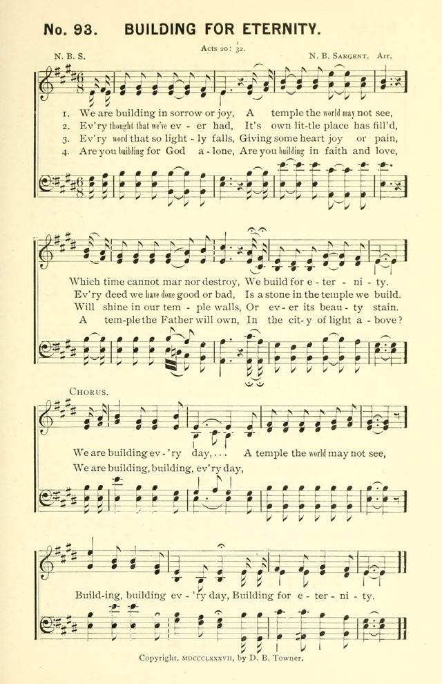 Sermons in Song No. 3: a collection of gospel hymns for use in the Sunday school, church prayer meeting, young people