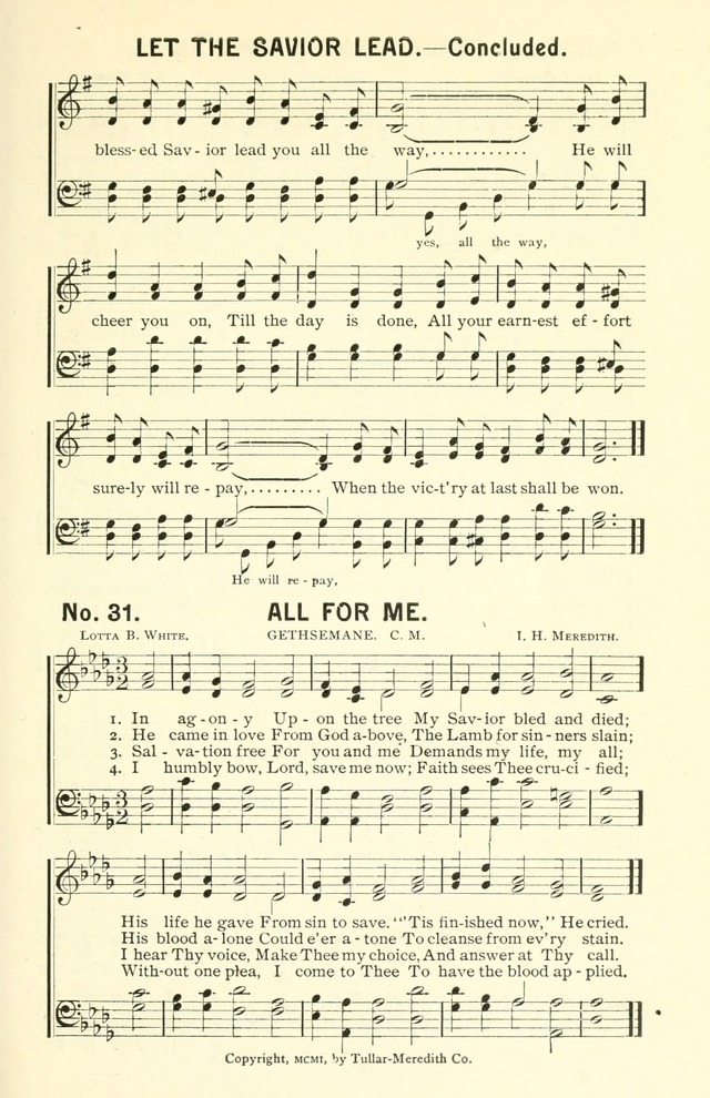 Sermons in Song No. 3: a collection of gospel hymns for use in the Sunday school, church prayer meeting, young people