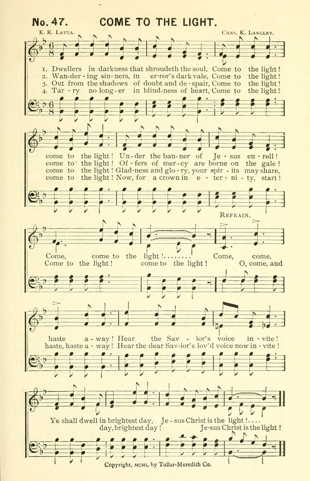 Sermons in Song No. 3: a collection of gospel hymns for use in the Sunday school, church prayer meeting, young people