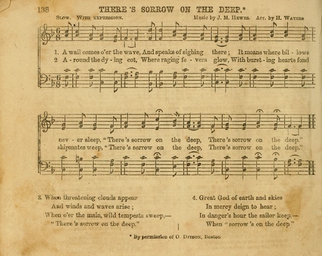 The Sabbath School Bell: a new collection of choice hymns and tunes, original and standard; carefully and simply arranged as solos, duets, trios, semi-choruses and choruses, and for organ..(Enl. Ed) page 138