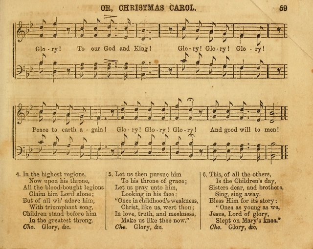 The Sabbath School Bell: a new collection of choice hymns and tunes, original and standard; carefully and simply arranged as solos, duets, trios, semi-choruses and choruses, and for organ..(Enl. Ed) page 59