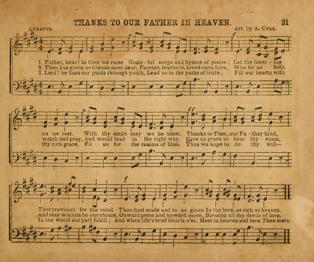 Sabbath School Bell No. 2: a superior collection of choice tunes, newly arranged and composed, and a large number of excellent hymns written expressly for this work, which are well adapted for...      page 31