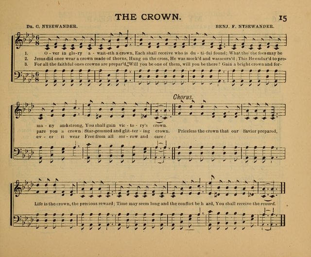 Songs of the Sun Bright Clime: a collection of choice music and poetry, for Sabbath schools and gospel meetings page 15
