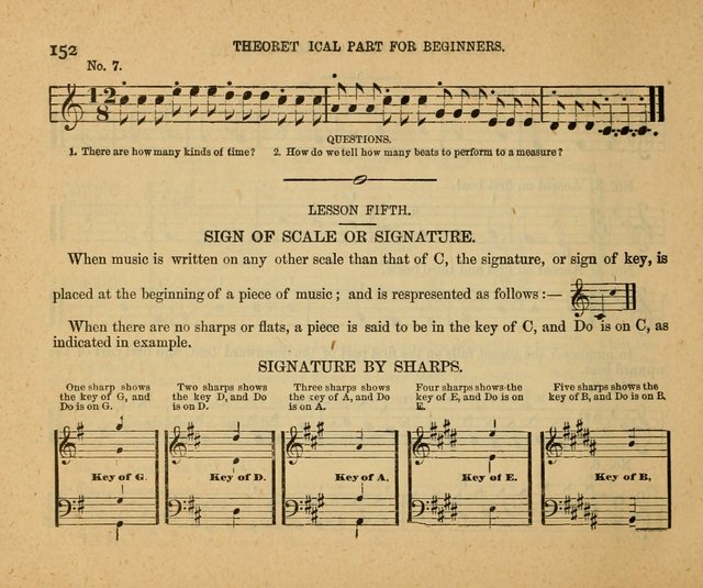 Songs of the Sun Bright Clime: a collection of choice music and poetry, for Sabbath schools and gospel meetings page 152