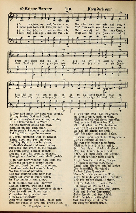 The Selah Song Book (Das Sela Gesangbuch) (2nd ed) page 216