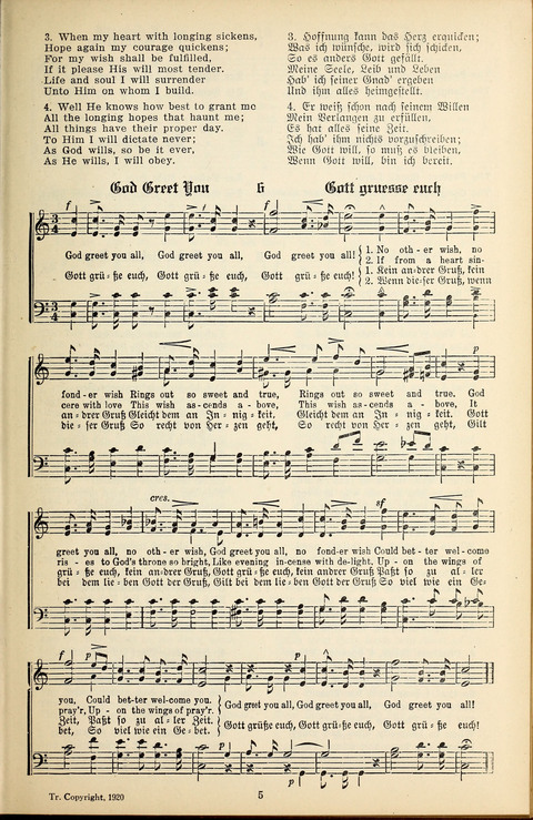 The Selah Song Book (Das Sela Gesangbuch) (2nd ed) page 3