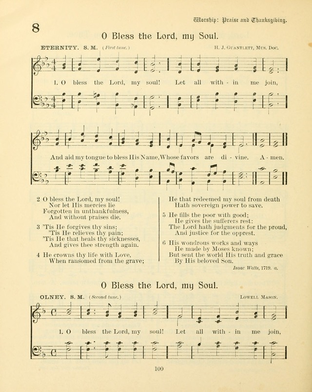 Sunday-School Book: with music: for the use of the Evangelical Lutheran congregations (Rev. and Enl.) page 102