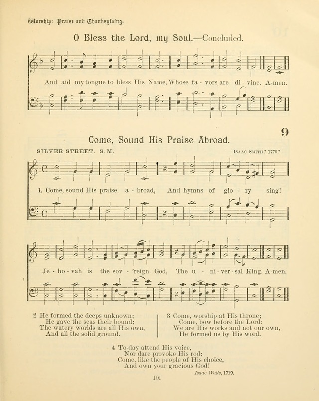 Sunday-School Book: with music: for the use of the Evangelical Lutheran congregations (Rev. and Enl.) page 103