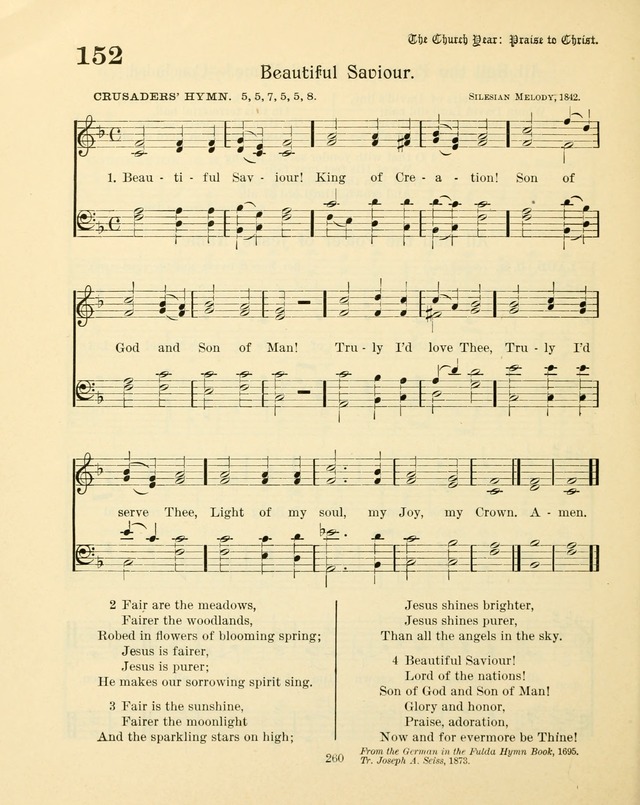 Sunday-School Book: with music: for the use of the Evangelical Lutheran congregations (Rev. and Enl.) page 262