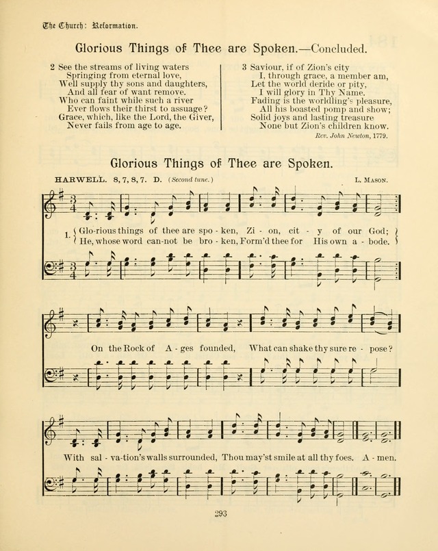 Sunday-School Book: with music: for the use of the Evangelical Lutheran congregations (Rev. and Enl.) page 295