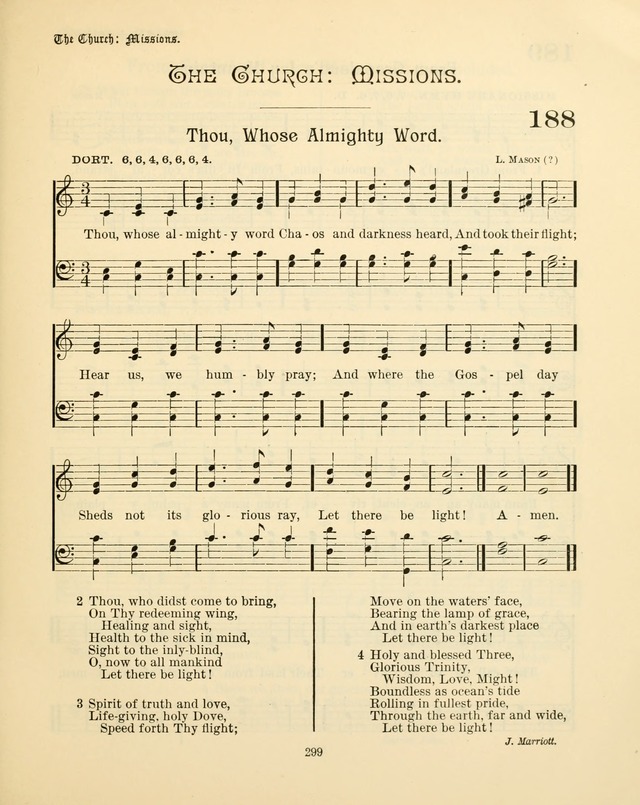 Sunday-School Book: with music: for the use of the Evangelical Lutheran congregations (Rev. and Enl.) page 301