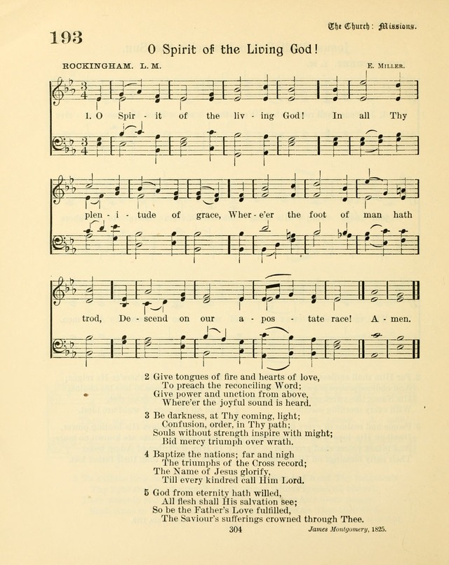 Sunday-School Book: with music: for the use of the Evangelical Lutheran congregations (Rev. and Enl.) page 306