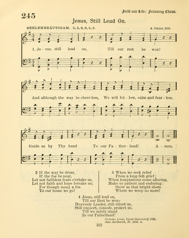 Sunday-School Book: with music: for the use of the Evangelical Lutheran congregations (Rev. and Enl.) page 364