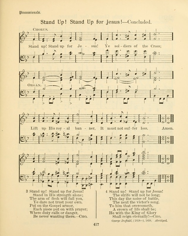 Sunday-School Book: with music: for the use of the Evangelical Lutheran congregations (Rev. and Enl.) page 419