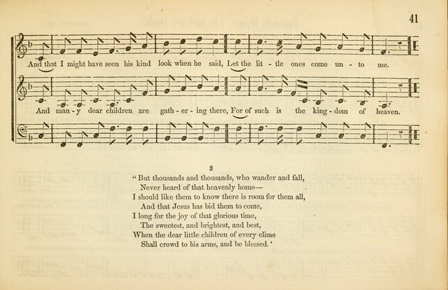 The Sabbath School: a complete collection of hymns and tunes for Sabbath schools, families, and social gatherings page 41