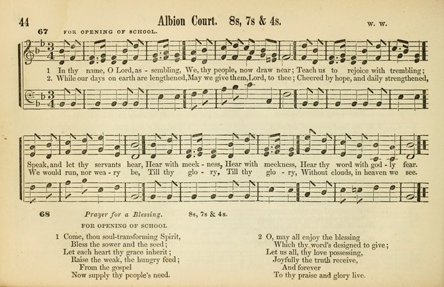 The Sabbath School: a complete collection of hymns and tunes for Sabbath schools, families, and social gatherings page 44