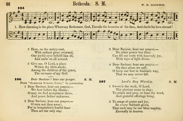 The Sabbath School: a complete collection of hymns and tunes for Sabbath schools, families, and social gatherings page 66
