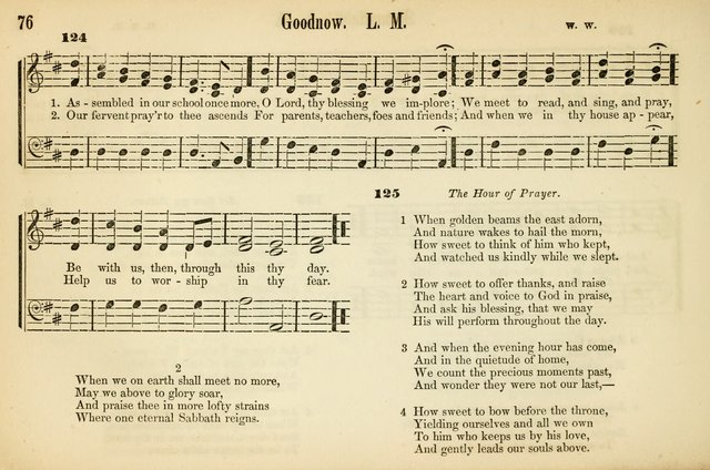 The Sabbath School: a complete collection of hymns and tunes for Sabbath schools, families, and social gatherings page 76
