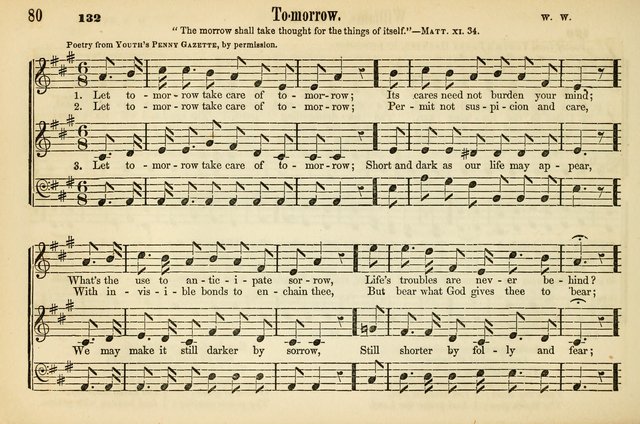 The Sabbath School: a complete collection of hymns and tunes for Sabbath schools, families, and social gatherings page 80
