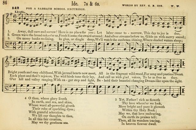 The Sabbath School: a complete collection of hymns and tunes for Sabbath schools, families, and social gatherings page 86