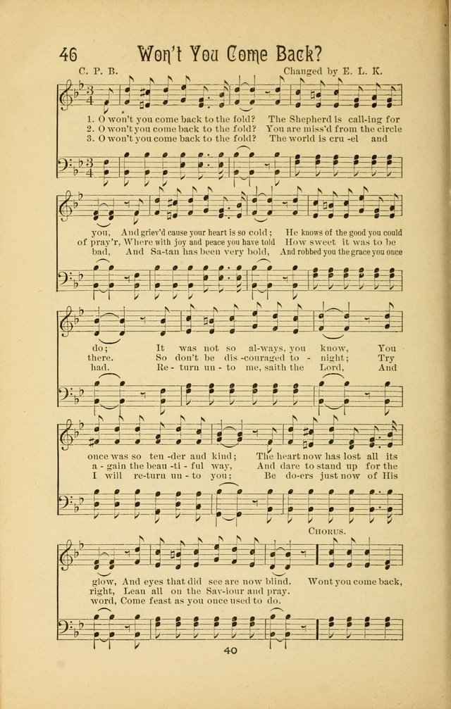 Songs and Solos used by the Christian Crusaders: in their Special Soul-Saving Work: and adapted for the church, grove, school, choir, and home page 39